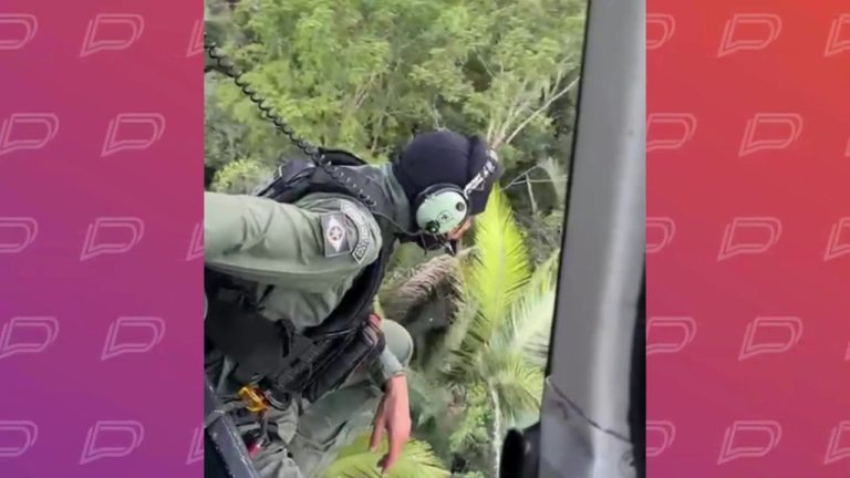 video-mostra-resgate-de-idoso-de-70-anos-apos-desaparecer-em-mata-de-mt